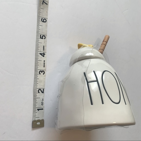 Rae Dunn Ceramic Honey Pot w/Honey Dipper - Picture 3 of 6